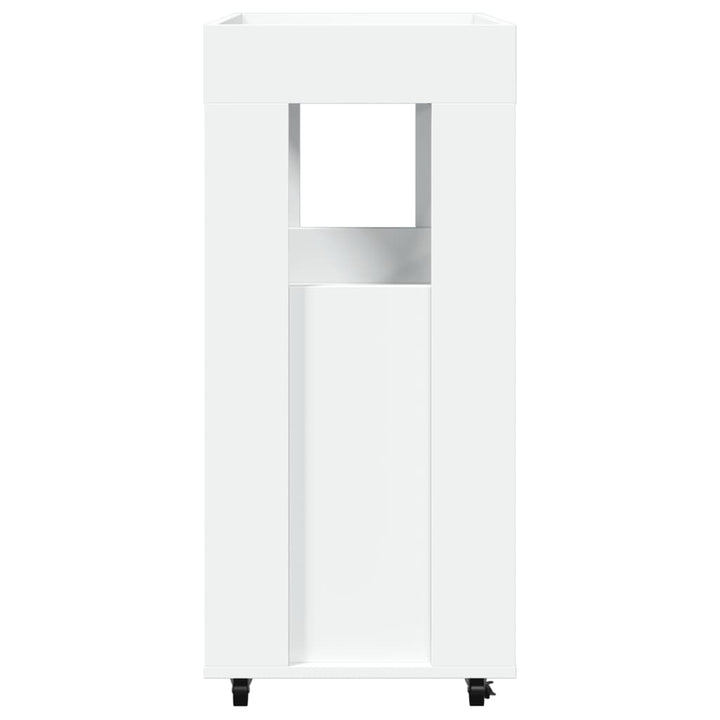 barvogn 60x39,5x89 cm konstrueret træ hvid