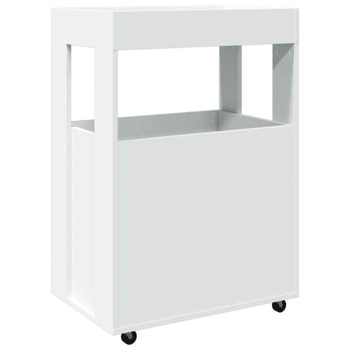 barvogn 60x39,5x89 cm konstrueret træ hvid