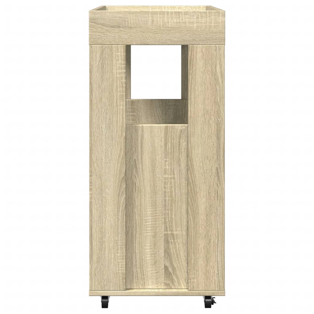 barvogn 60x39,5x89 cm konstrueret træ sonoma-eg