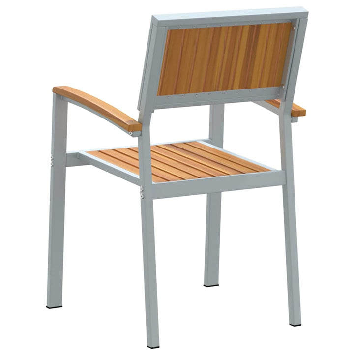 Staplestol 8 pcs Brun 56 x 57 x 87 cm Massivt Akacietræ