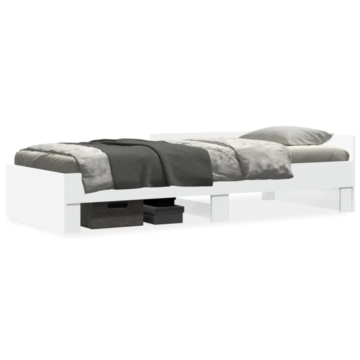 sengeramme 90x200 cm konstrueret træ hvid