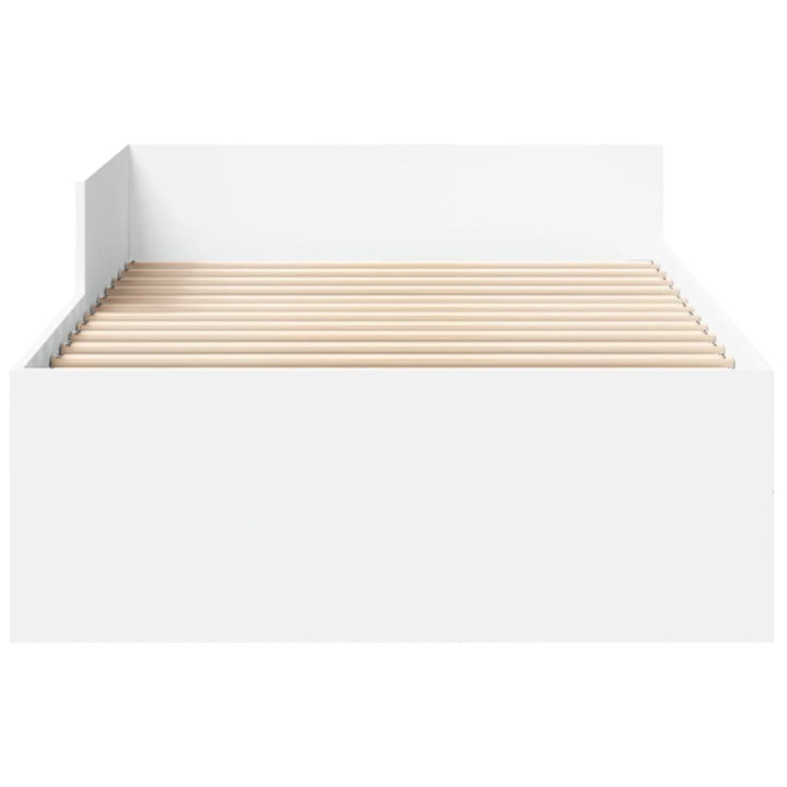 sengeramme 90x200 cm konstrueret træ hvid