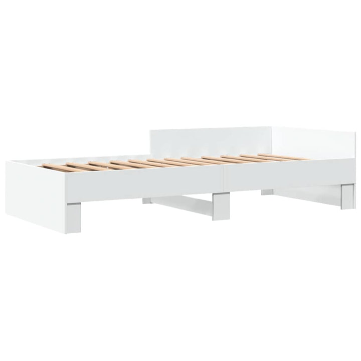 sengeramme 90x190 cm konstrueret træ hvid