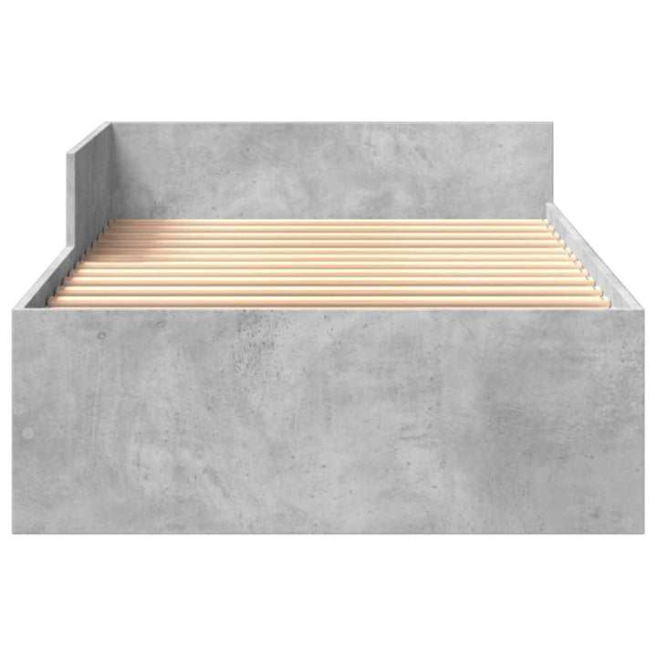sengeramme 90x190 cm konstrueret træ betongrå