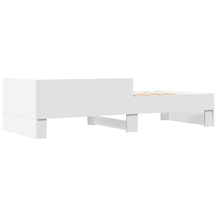 sengeramme 75x190 cm konstrueret træ hvid