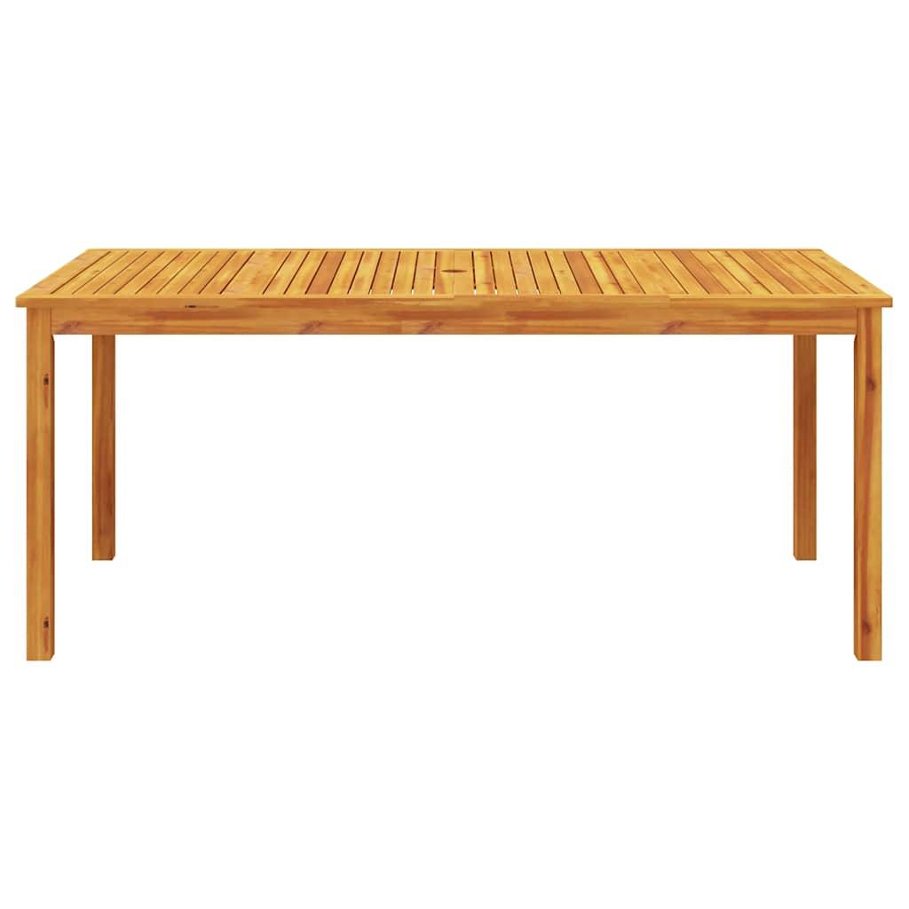 spisebordssæt til haven 7 dele 180x90x75 cm massivt akacietræ