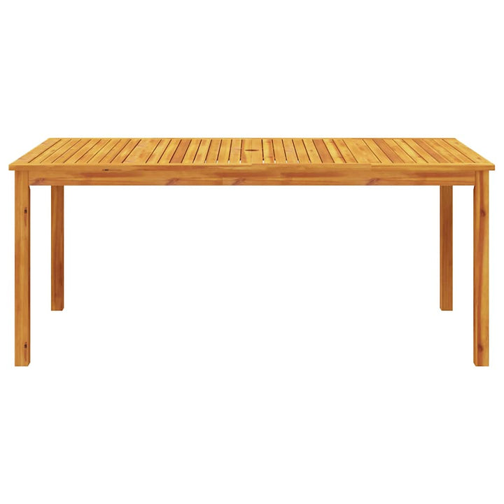 spisebordssæt til haven 7 dele 180x90x75 cm massivt akacietræ