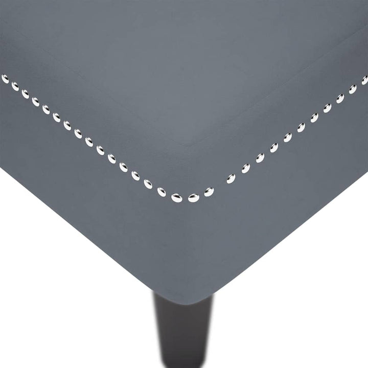 chaiselong med pude og højre armlæn fløjl mørkegrå