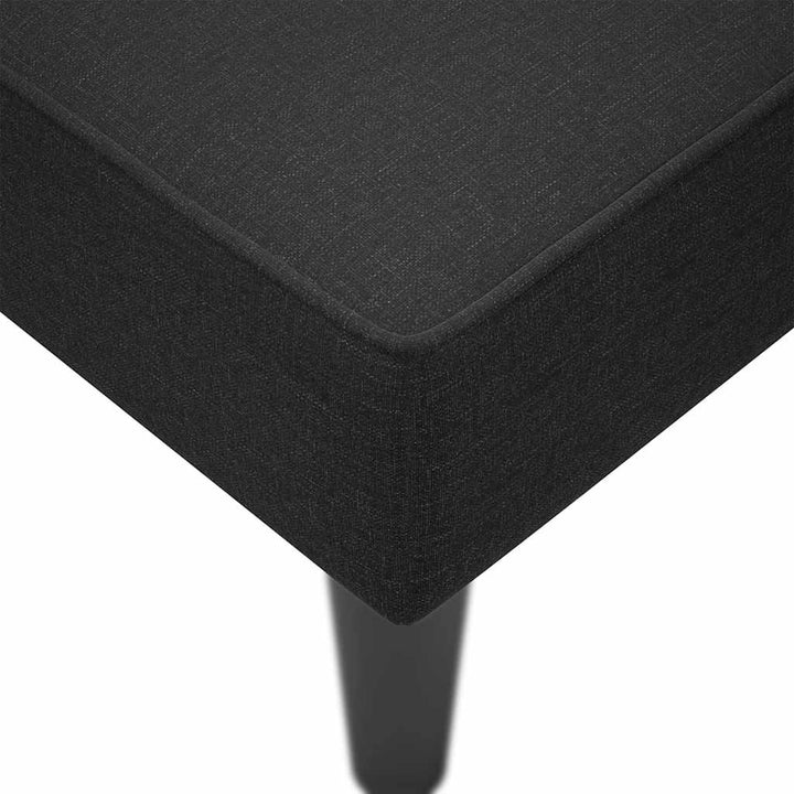 chaiselong med højre armlæn stof sort