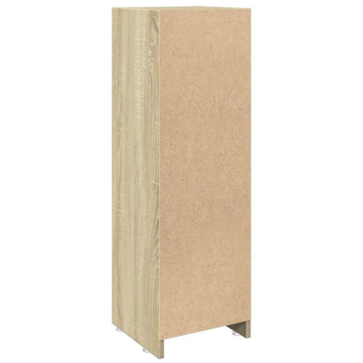 badeværelsesskab 30x30x95 cm konstrueret træ sonoma-eg