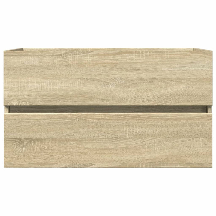 vaskeskab 80x38,5x45 cm konstrueret træ sonoma-eg