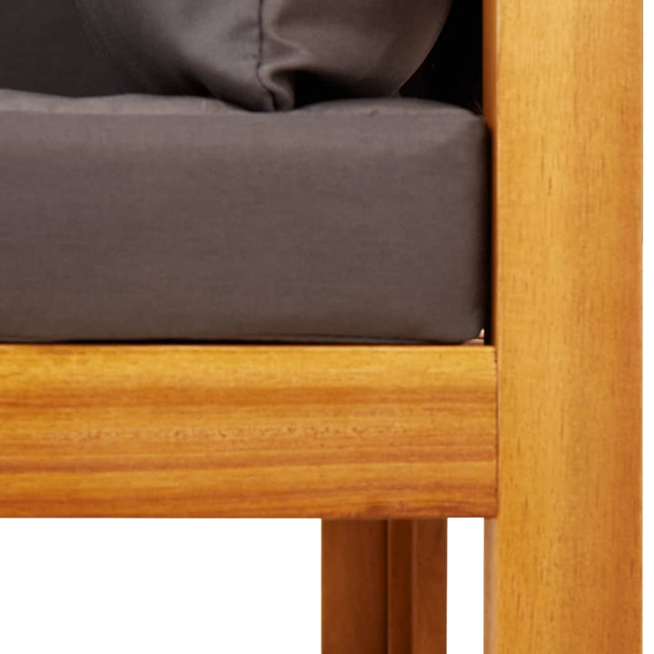 11-delt havesofasæt med hynder træ akacie og reb