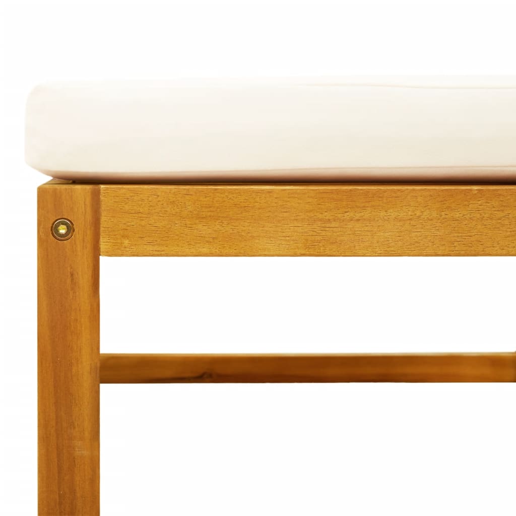 10-delt havesofasæt med hynder træ akacie og reb