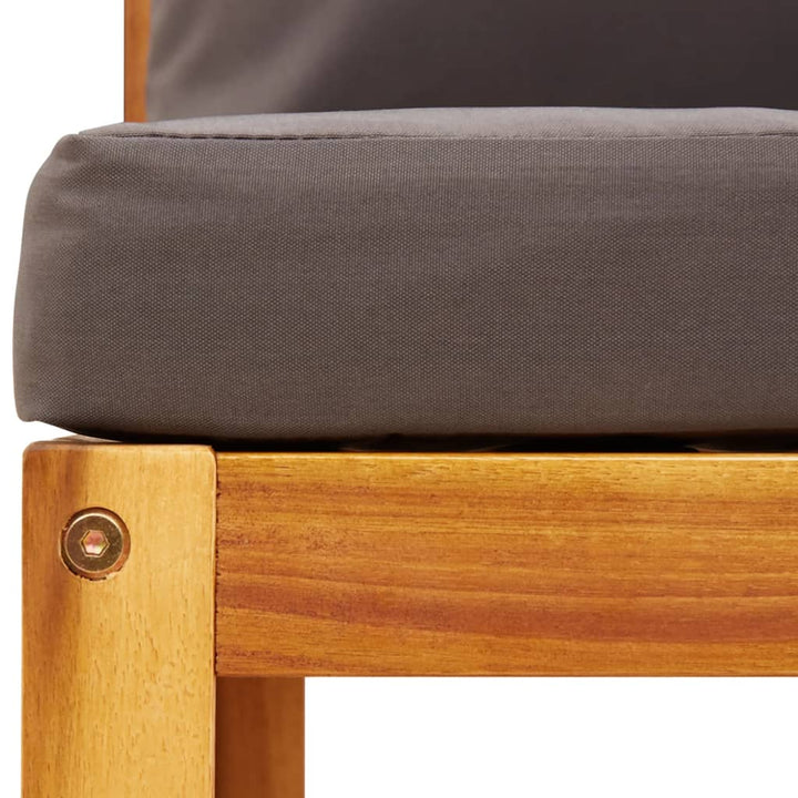 11-delt havesofasæt med hynder træ akacie og rattan