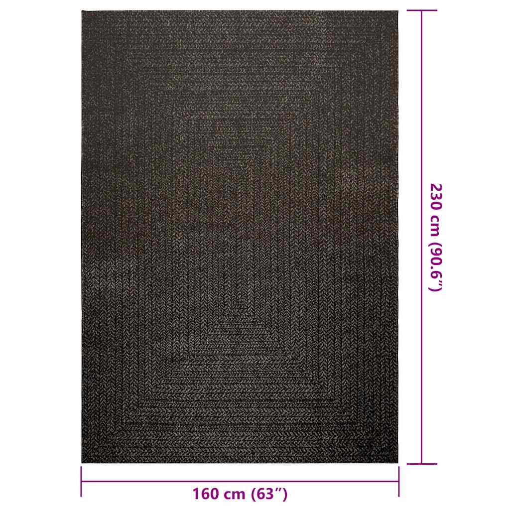 gulvtæppe ZIZUR 160x230cm jute-look indendørs udendørs