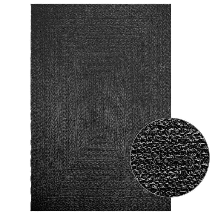gulvtæppe ZIZUR 200x290cm jute-look indendørs udendørs