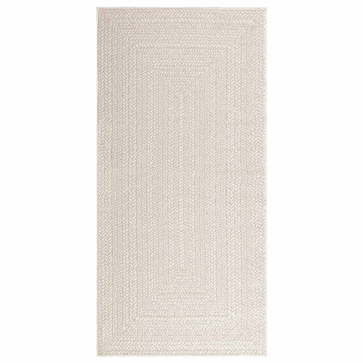 gulvtæppe ZIZUR 100x200 cm jute-look indendørs og udendørs