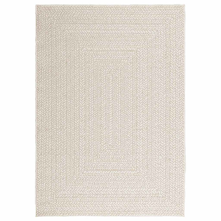 gulvtæppe ZIZUR 120x170 cm jute-look indendørs og udendørs