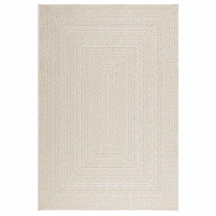 gulvtæppe ZIZUR 140x200 cm jute-look indendørs og udendørs