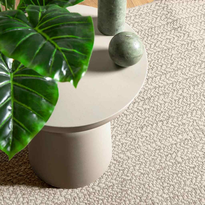 gulvtæppe ZIZUR 200x200 cm jute-look indendørs og udendørs