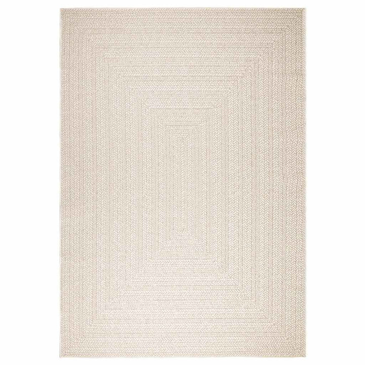 gulvtæppe ZIZUR 200x290 cm jute-look indendørs og udendørs