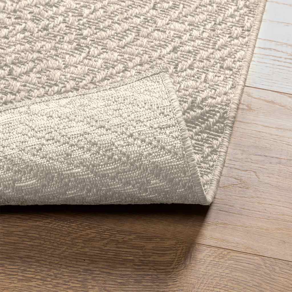 gulvtæppe ZIZUR 200x290 cm jute-look indendørs og udendørs