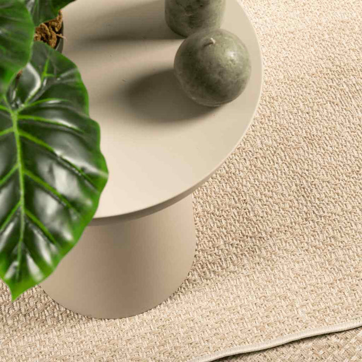 gulvtæppe ZIZUR beige 200x290cm jute-look indendørs og udendørs