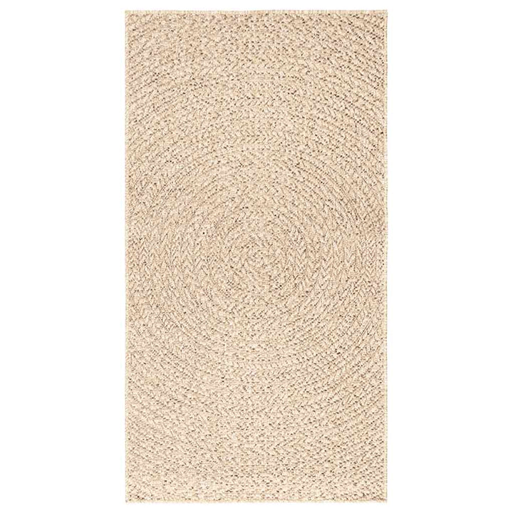 gulvtæppe ZIZUR beige 60x110 cm jute-look indendørs og udendørs