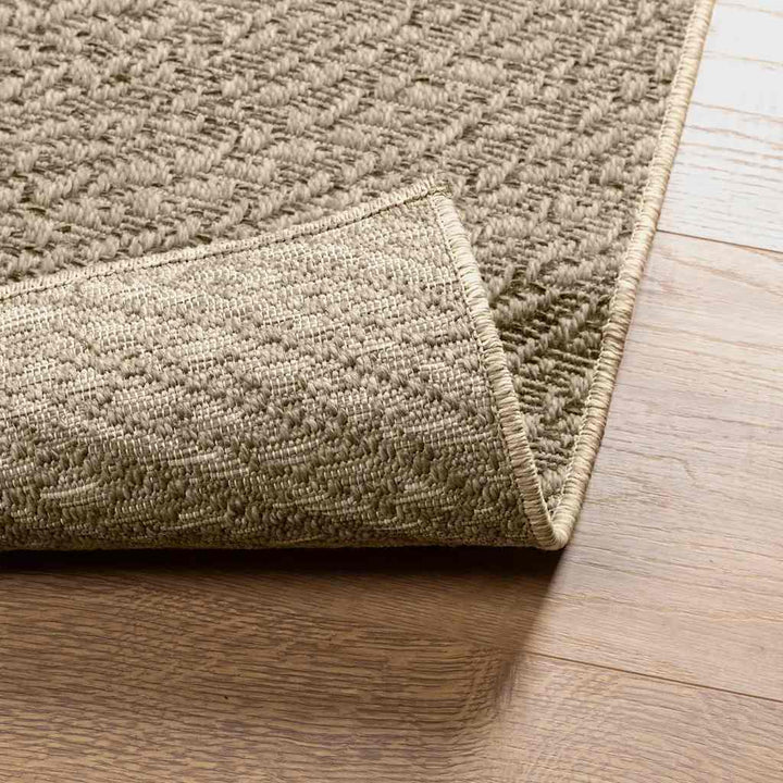gulvtæppe ZIZUR beige 120x170cm jute-look indendørs og udendørs
