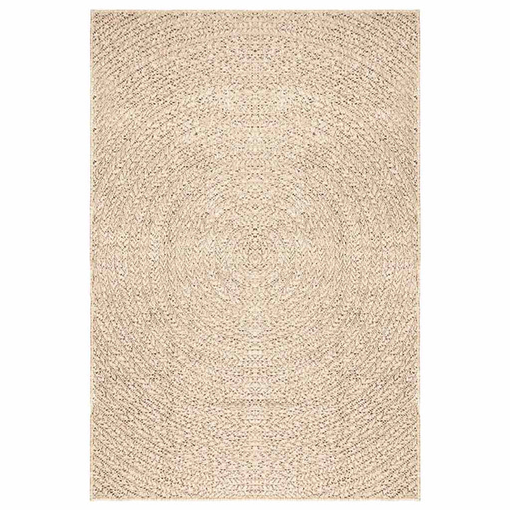 gulvtæppe ZIZUR beige 140x200cm jute-look indendørs og udendørs