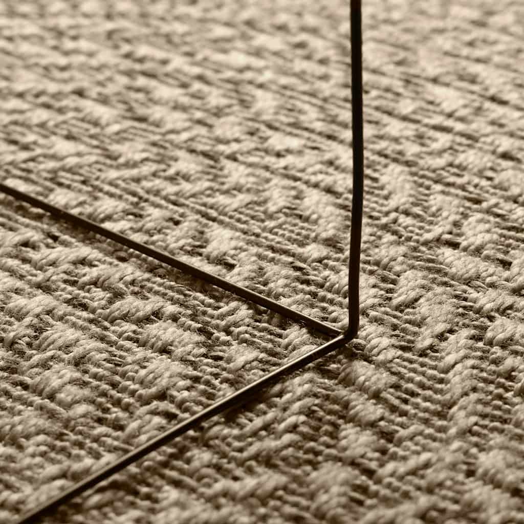 gulvtæppe ZIZUR beige 140x200cm jute-look indendørs og udendørs