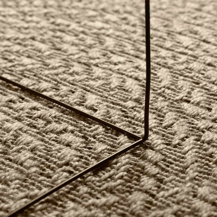 gulvtæppe ZIZUR beige 140x200cm jute-look indendørs og udendørs