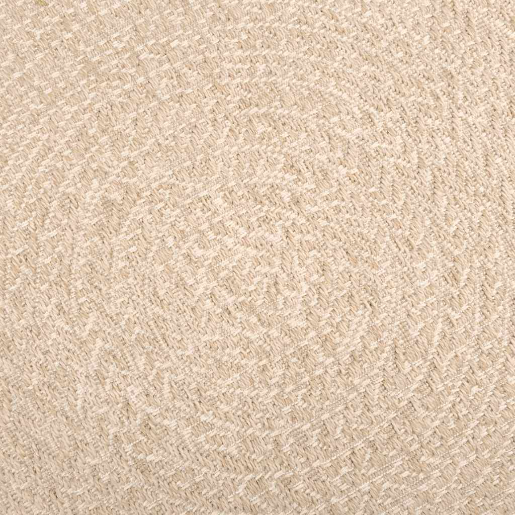 gulvtæppe ZIZUR beige 200x200cm jute-look indendørs og udendørs