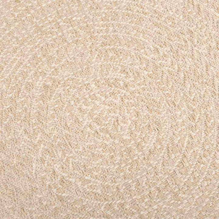 gulvtæppe ZIZUR beige 200x200cm jute-look indendørs og udendørs