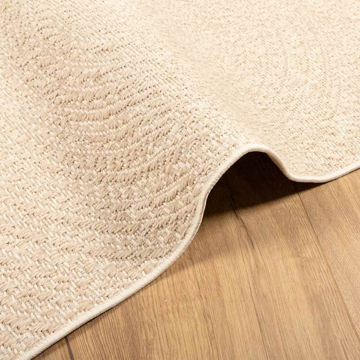 gulvtæppe ZIZUR beige 200x290cm jute-look indendørs og udendørs
