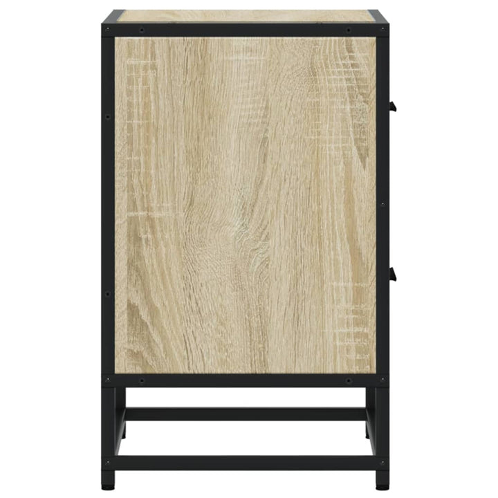 sengebord 40x31x50 cm konstrueret træ sonoma-eg