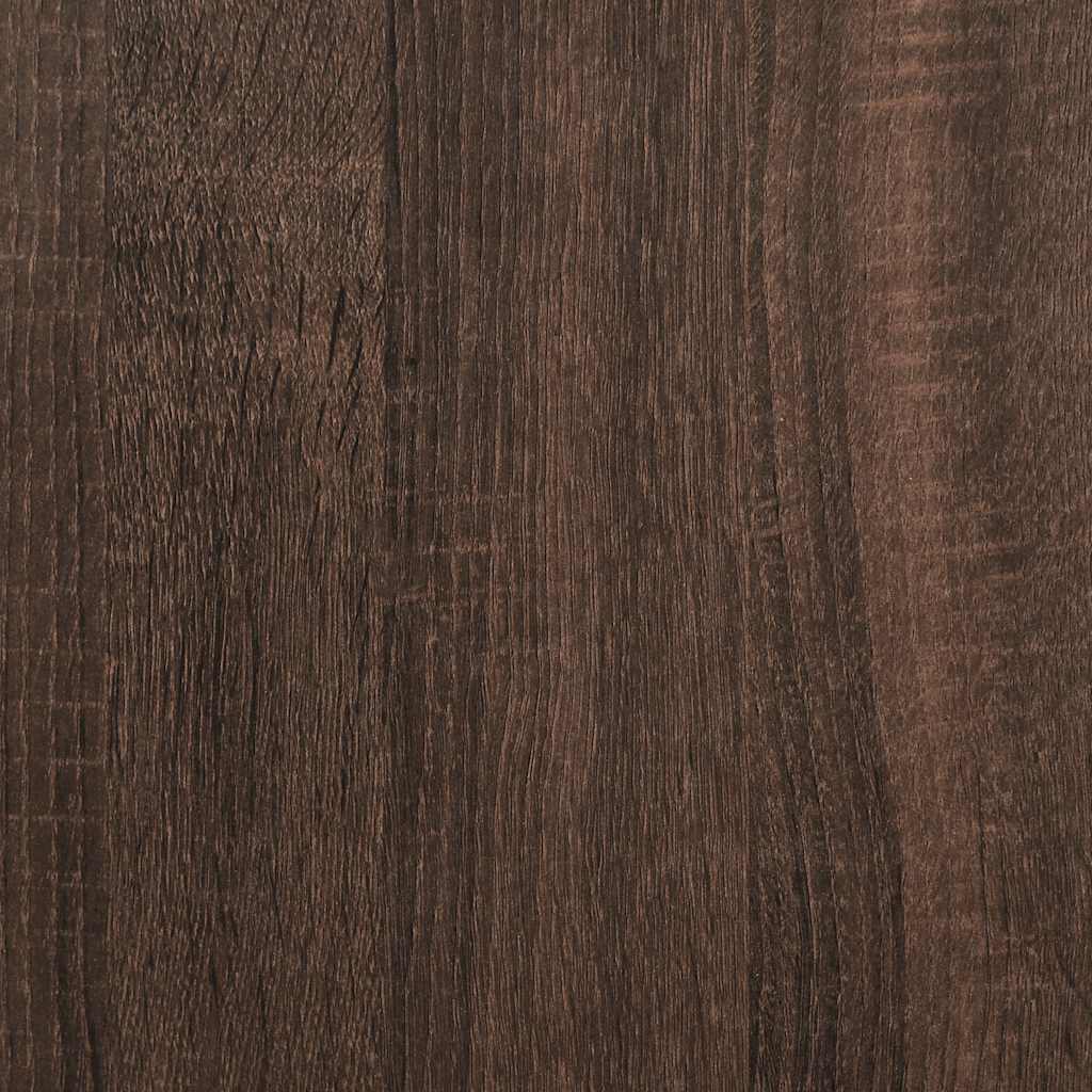 sofabord 60,5x60,5x30 cm konstrueret træ og metal sort