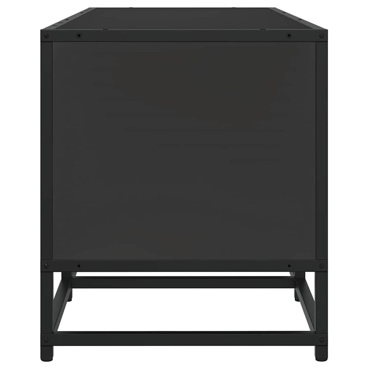 tv-bord 120x35x41 cm konstrueret træ og metal sort
