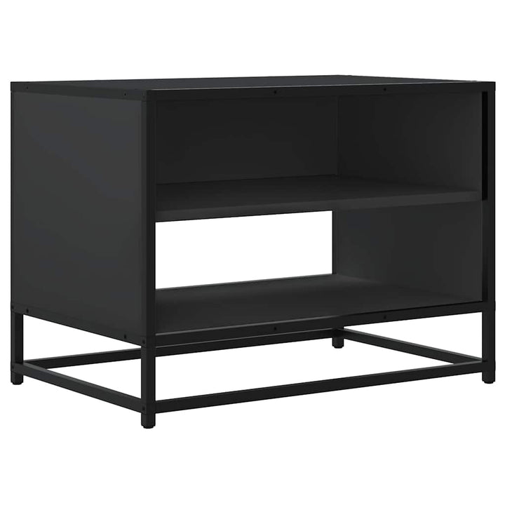 tv-bord 61x40x46 cm konstrueret træ og metal sort