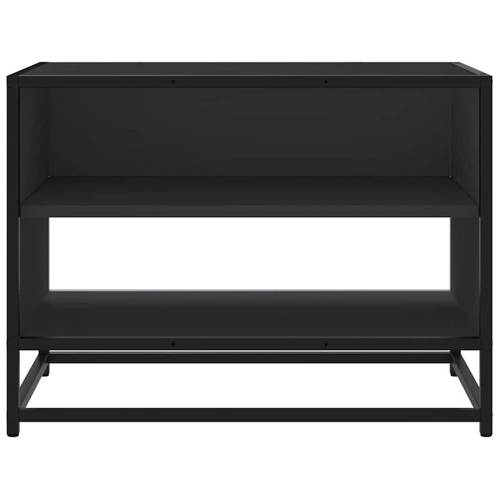 tv-bord 61x40x46 cm konstrueret træ og metal sort