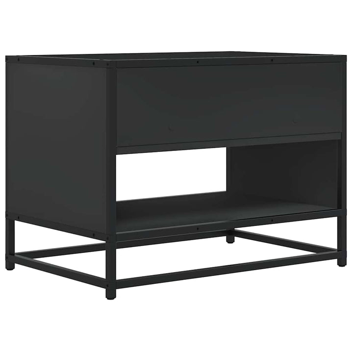tv-bord 61x40x46 cm konstrueret træ og metal sort