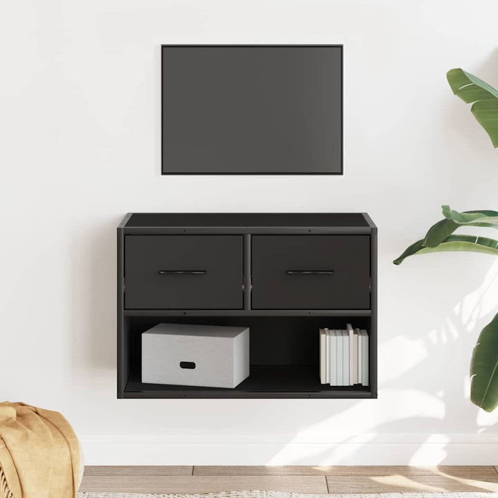 tv-bord 60x31x39,5 cm konstrueret træ og metal sort