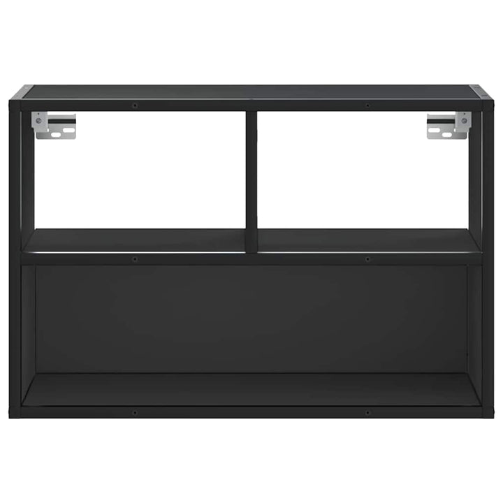 tv-bord 60x31x39,5 cm konstrueret træ og metal sort