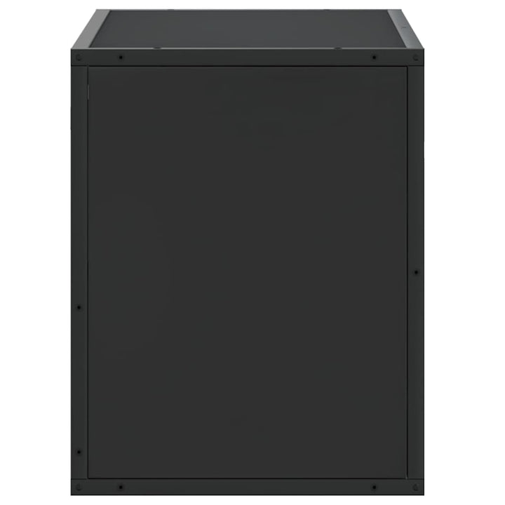 tv-bord 60x31x39,5 cm konstrueret træ og metal sort