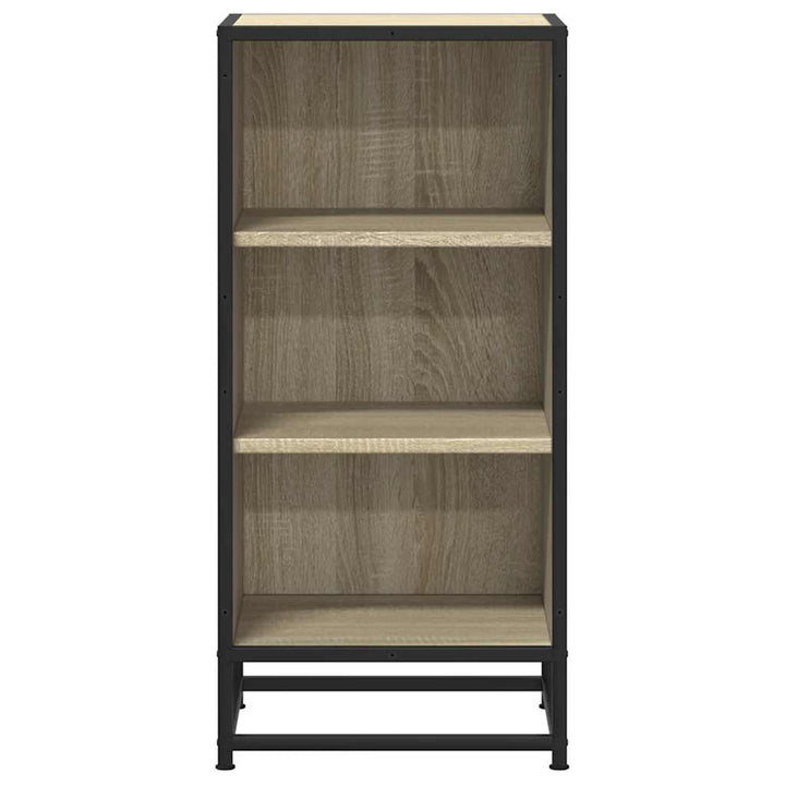 skab 35,5x35x76 cm konstrueret træ og metal sonoma-eg