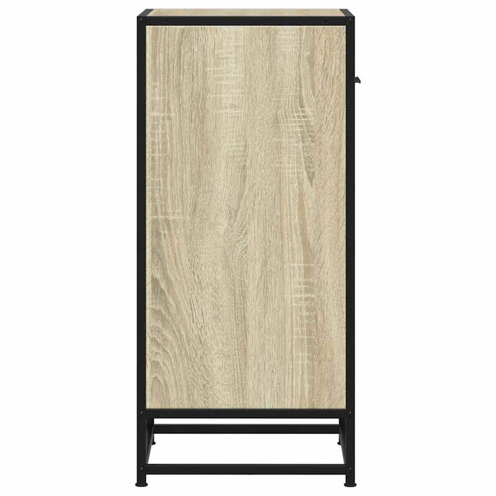 skab 35,5x35x76 cm konstrueret træ og metal sonoma-eg