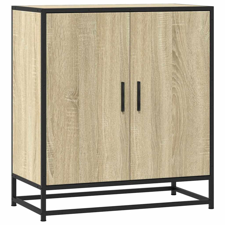 skab 68x35x76 cm konstrueret træ og metal sonoma-eg