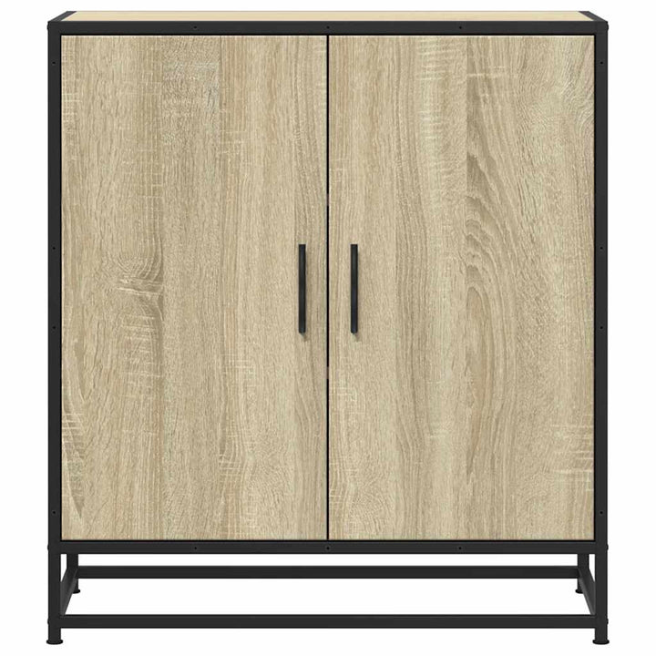 skab 68x35x76 cm konstrueret træ og metal sonoma-eg