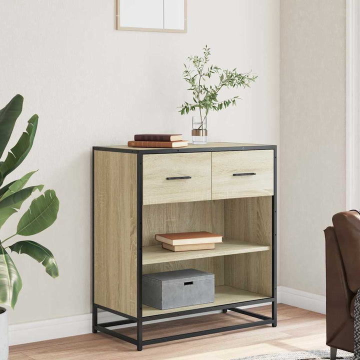 skab 68x35x76 cm konstrueret træ sonoma-eg