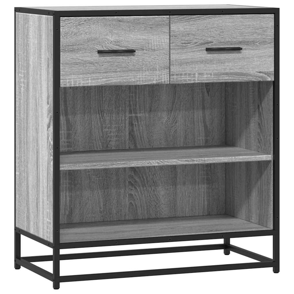 skab 68x35x76 cm konstrueret træ grå sonoma-eg